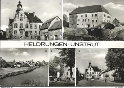 71071040 Heldrungen Unstrut Rathaus Wasserburg Thomas-Muentzer-Gedenkstein