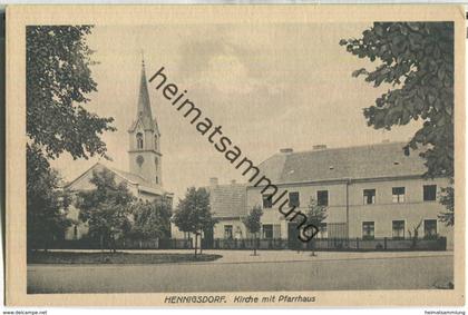 Hennigsdorf - Kirche mit Pfarrhaus - Verlag J. Goldiner Berlin ca. 1930