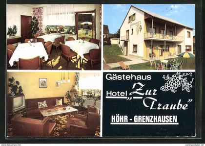 AK Höhr-Grenzhausen, Hotel Zur Traube, Beethovenstrasse 4, Innenansichten