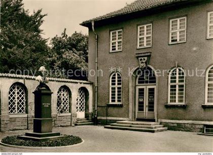 73071587 Kamenz Sachsen Lessingdenkmal und Lessinghaus Kamenz Sachsen