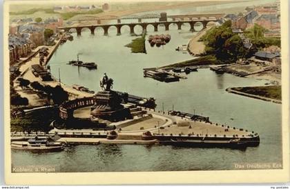 70128885 Koblenz Rhein Koblenz Kaiser Wilhelm Denkmal  * Koblenz