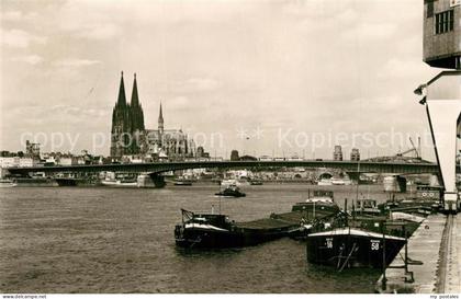 43497858 Koeln Rhein Dom Koeln Deutzer Bruecke Koeln Rhein