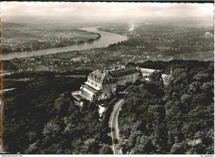 70097845 Petersberg Koenigswinter Petersberg Rhein Hotel Fliegeraufnahme x 1959