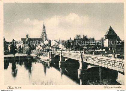 72938971 Konstanz Bodensee Rheinbruecke Turm Kirche Konstanz