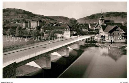 42864339 Kuenzelsau Bruecke Kirche Kuenzelsau