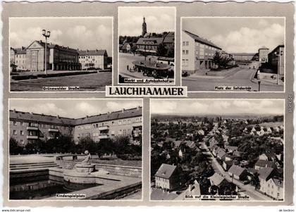 Lauchhammer Busbahnhof, Kleinleipischer Str., Spielplatz, Grünwalder Straße 1967