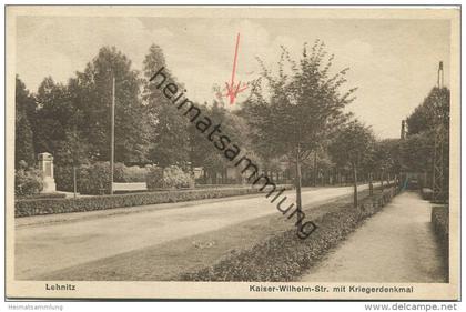 Lehnitz - Kaiser Wilhelm Strasse - Verlag W. Meyerheim Berlin 1933 gel. 1934