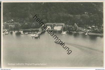 Lehnitz Nordbahn - Seebad - Fliegeraufnahme - Foto-Ansichtskarte - Verlag Max O'Brien Berlin