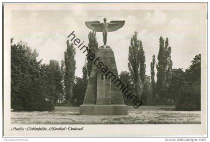 Berlin - Lichterfelde - Lilienthal-Denkmal - Foto-Ansichtskarte - Verlag Kunst und Bild Berlin