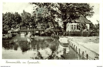 Lübben Lieberose Alt Zauche-Wußwerk Dahme 1943 " Kannomühle im Spreewald " Privatkarte Rest. Wotschofska Ernst Kirchner