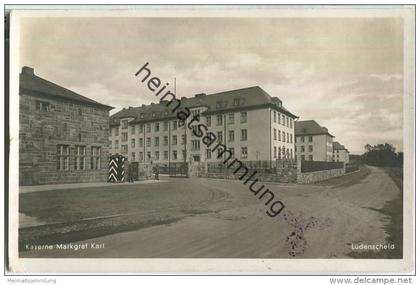 Lüdenscheid - Kaserne Markgraf Karl - Foto-Ansichtskarte - Verlag Kettling & Krüger Schalksmühle