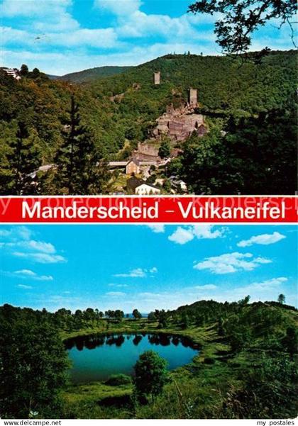 73181675 Manderscheid Eifel Ober Unterburg Maar Manderscheid Eifel