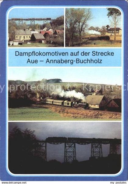 72035322 Markersbach Raschau-Markersbach Dampflokomotiven Strecke Aue Annaberg B