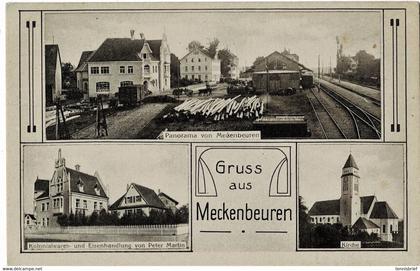 " Gruss aus Meckenbeuren ", mit Bahnhof, R! a5994