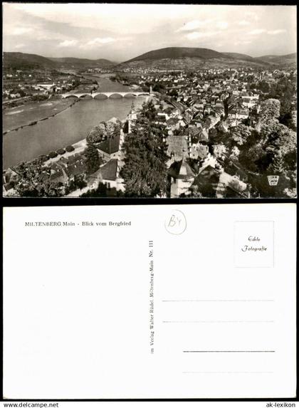 Ansichtskarte Miltenberg (Main) Blick über die Stadt 1963