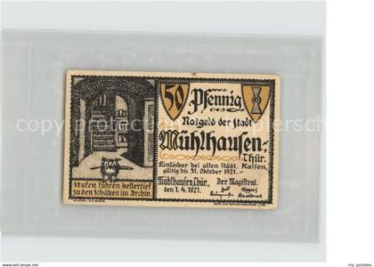 42454245 Muehlhausen Thueringen 50 Pfennig Muehlhausen