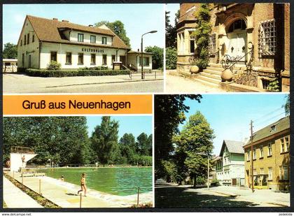 D2380 - TOP Neuenhagen Kulturhaus Freibad Post - Bild und Heimat Reichenbach