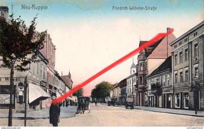 AK Neu - Ruppin Neuruppin Friedrich Wilhelm Straße Karl Marx Straße Friedrich Engels Straße a Walsleben Lindown Herzberg