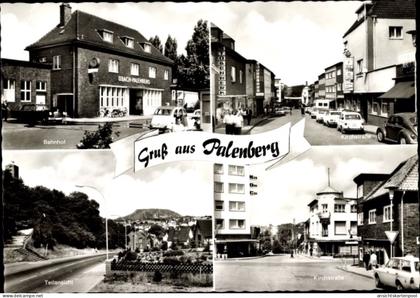 CPA Übach Palenberg Nordrhein Westfalen, Kirchstraße, Bahnhof, Vorplatz, Teilansichten