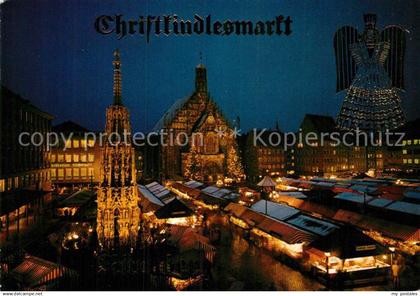 72943072 Nuernberg Christkindlesmarkt Nacht Nuernberg