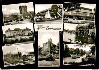 Oberhausen  NRW Hauptbahnhof Friedensplatz Stadthalle Schloss Oberhausen Kaiserg