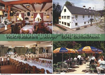 72129227 Schleissheim Oberschleissheim Waldrestaurant Bergl Terrasse