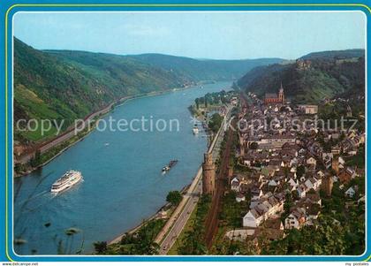 73173425 Oberwesel Rhein Fliegeraufnahme Oberwesel