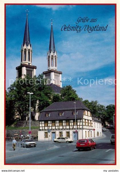 73229005 Oelsnitz Vogtland Kirche Sankt Jacobi Zoephelsches Haus  Oelsnitz Vogtl