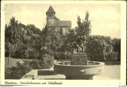 70090897 Pforzheim Pforzheim Brunnen Kirche x 1957 Pforzheim