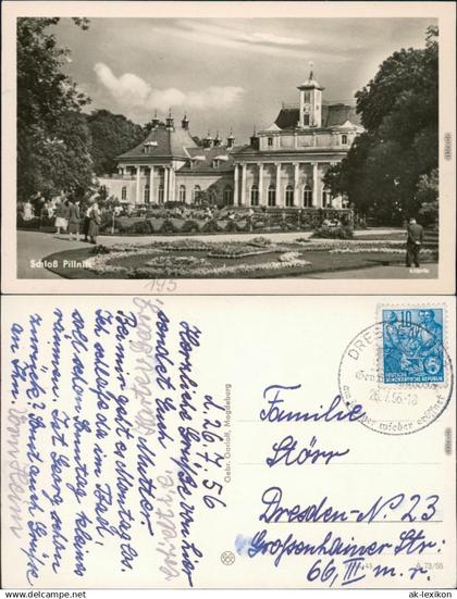 Ansichtskarte Pillnitz Schloss Pillnitz 1956