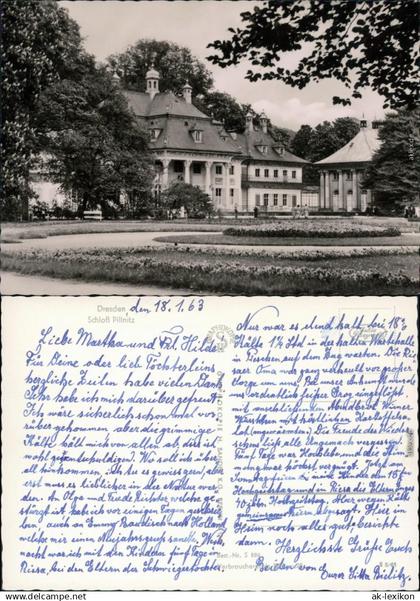 Ansichtskarte Pillnitz Schloss Pillnitz 1963