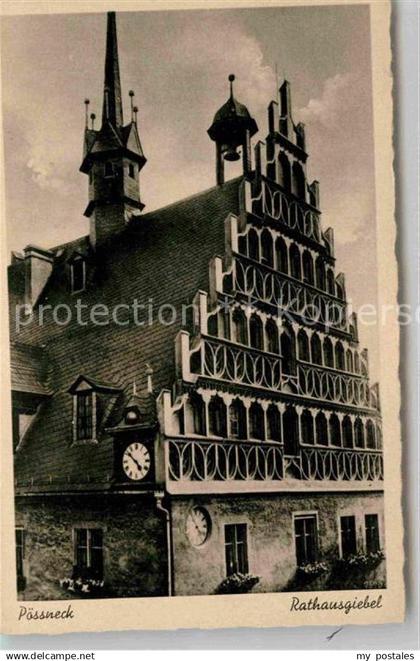 42685210 Poessneck Rathaus Giebel Poessneck