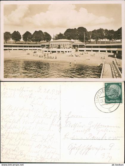 Tempelburg (Pommern) Czaplinek Strandbad, Pommern - Fotokarte 1939