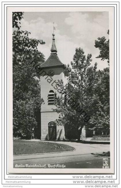 Berlin-Reinickendorf - Dorf-Kirche - Foto-AK 50er Jahre