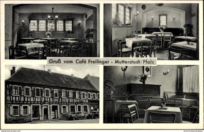 CPA Mutterstadt in der Pfalz, Café Freilinger, Konditorei, Weinstube