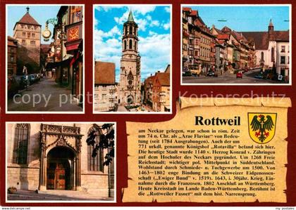 72769011 Rottweil Neckar Altstadt Turm Kirche Geschichte Rottweil