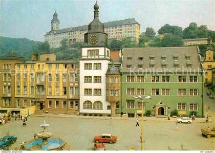 72630655 Rudolstadt Markt mit Schloss-Heidecksburg Rudolstadt