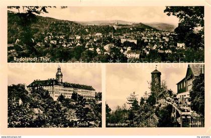 72748039 Rudolstadt Panorama Schloss Marienturm Rudolstadt