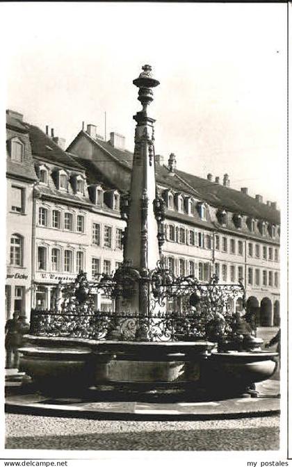 70085154 Saarbruecken Saarbruecken Brunnen Markt x 1951 Saarbruecken