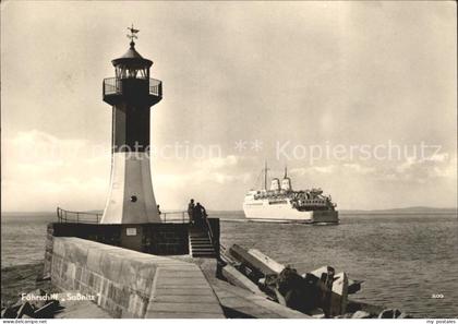 72120410 Sassnitz Ostseebad Ruegen Faehre Sassnitz Leuchtturm Sassnitz