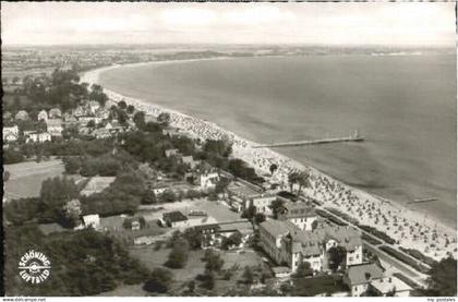 70121441 Scharbeutz Ostseebad Scharbeutz Fliegeraufnahme ungelaufen ca. 1955