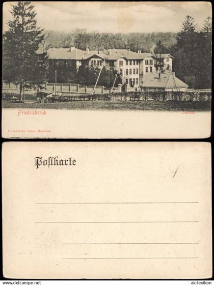 Ansichtskarte Friedrichsruh Schloss Friedrichsruh 1900