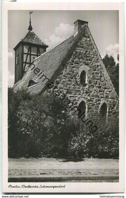 Berlin-Schmargendorf - Dorfkirche - Foto-Ansichtskarte - Verlag Kunst und Bild Berlin 50er Jahre