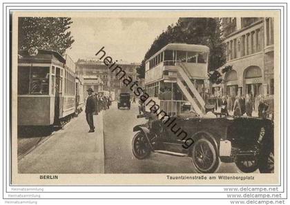 Berlin-Schöneberg - Tauentzienstrasse am Wittenbergplatz - Verkehrskarte - Fotomontage 20er Jahre