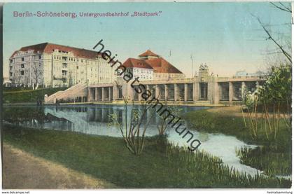 Berlin - Schöneberg - Untergrundbahnhof Stadtpark - Verlag L. Sch. B.