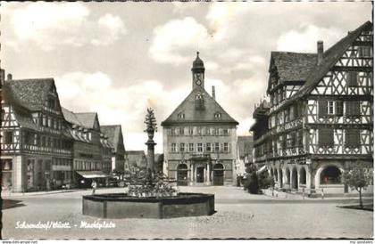 70099686 Schorndorf Wuerttemberg Schorndorf Marktplatz x 1963