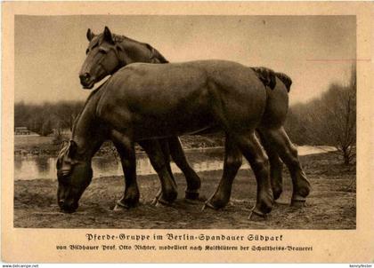 Spandau - Südpark - Pferde Gruppe