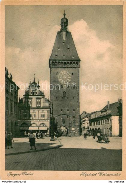 73695448 Speyer Rhein Altpoertel Westansicht Speyer Rhein