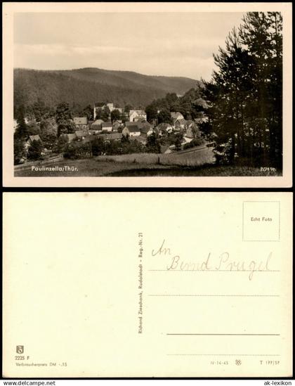 Ansichtskarte Paulinzella-Stadtilm Panorama-Ansicht 1957