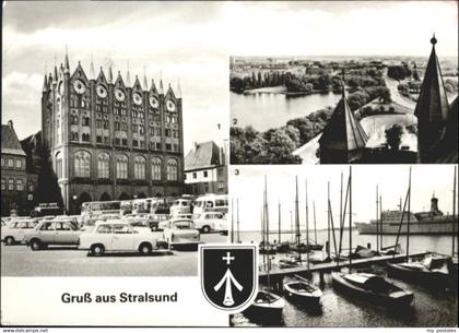 70841641 Stralsund Mecklenburg Vorpommern Stralsund Rathaus Hafen x